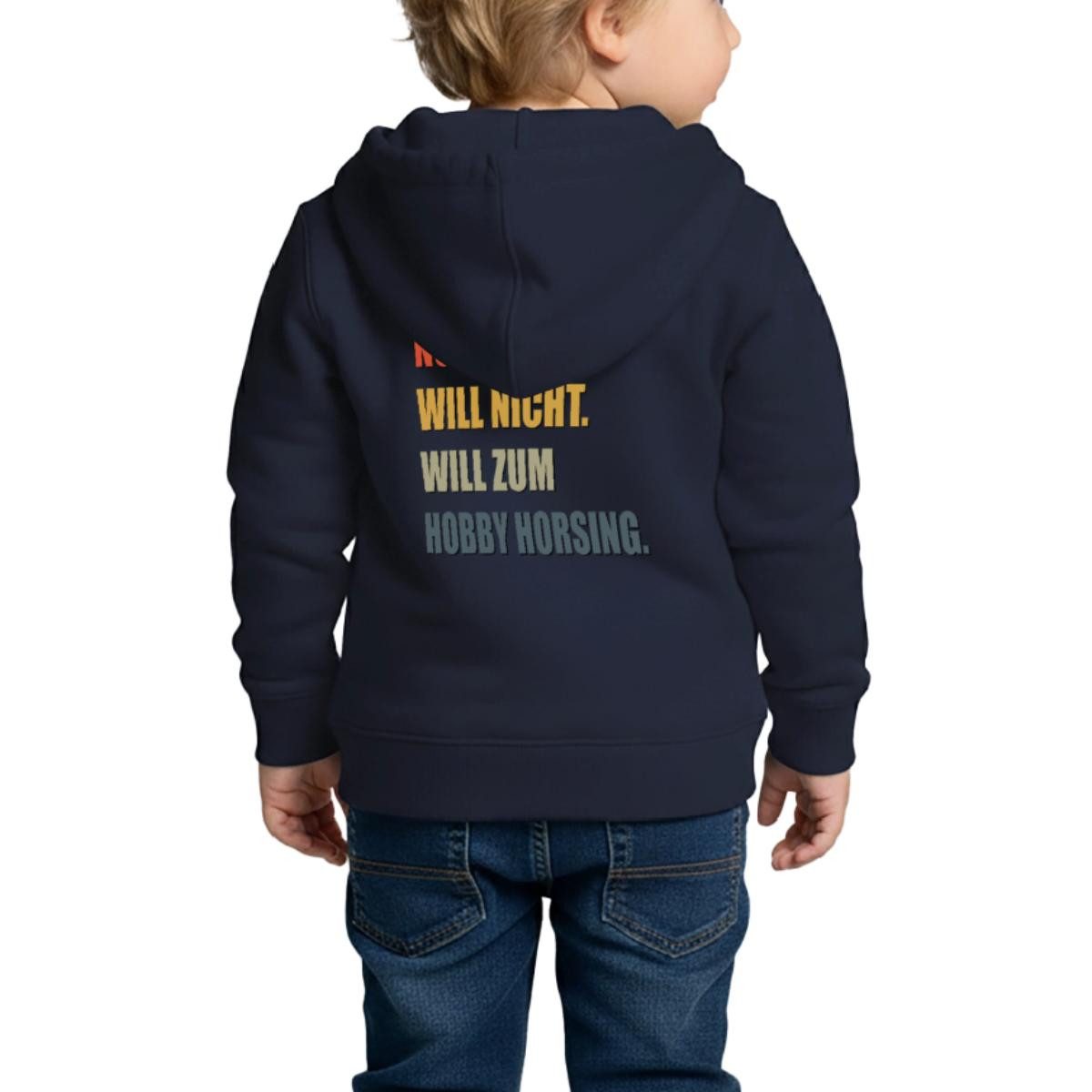 Sweatjacke Nö Will Nicht Will Zum Hobby Horsing Kinder Premium Organic Zip Hoodie