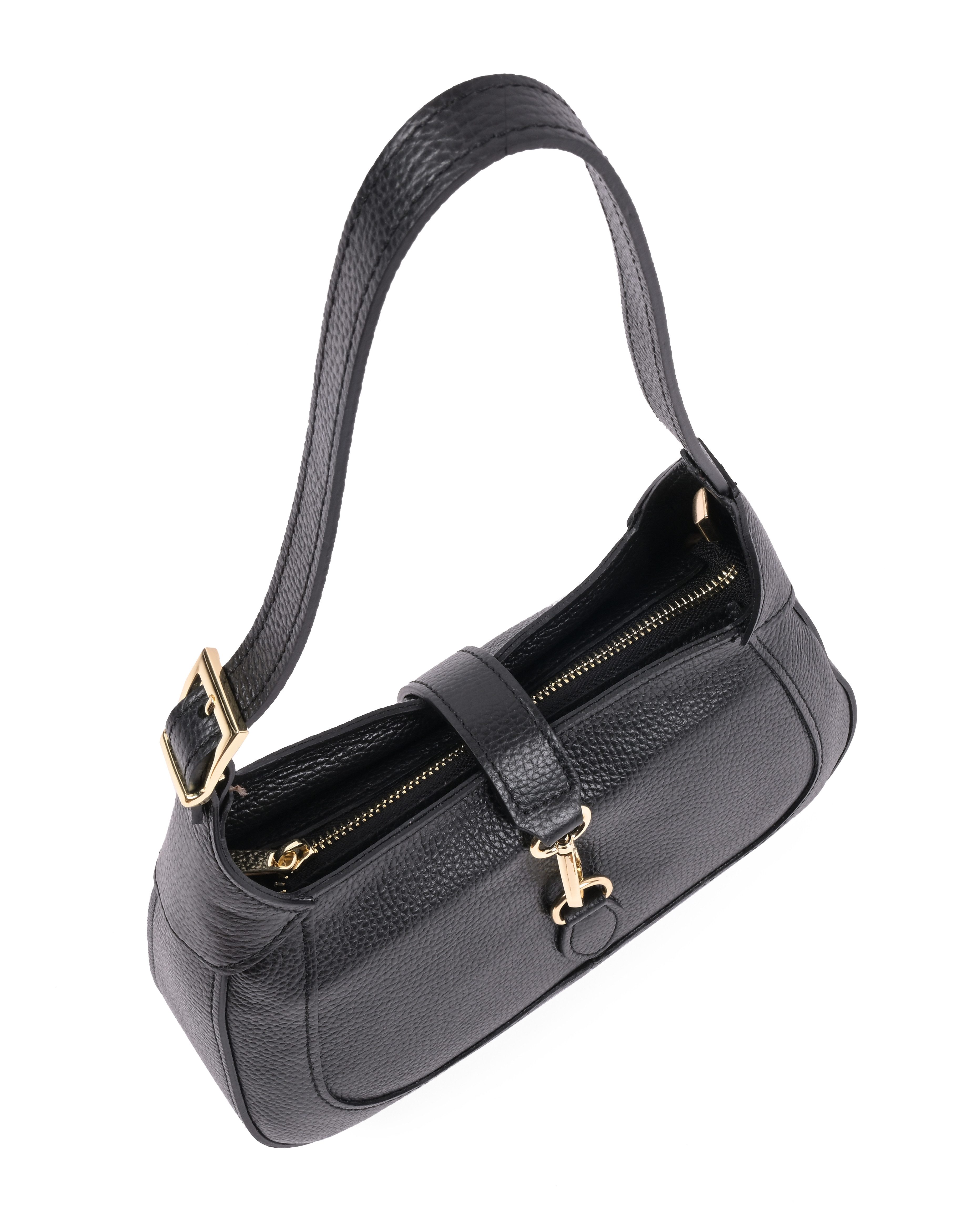 Goodman Design Schultertasche Echtledertasche – Italienische Handwerkskunst in zeitlosem Design, Hochwertiges Echtleder – langlebig, edel und angenehm im Griff
