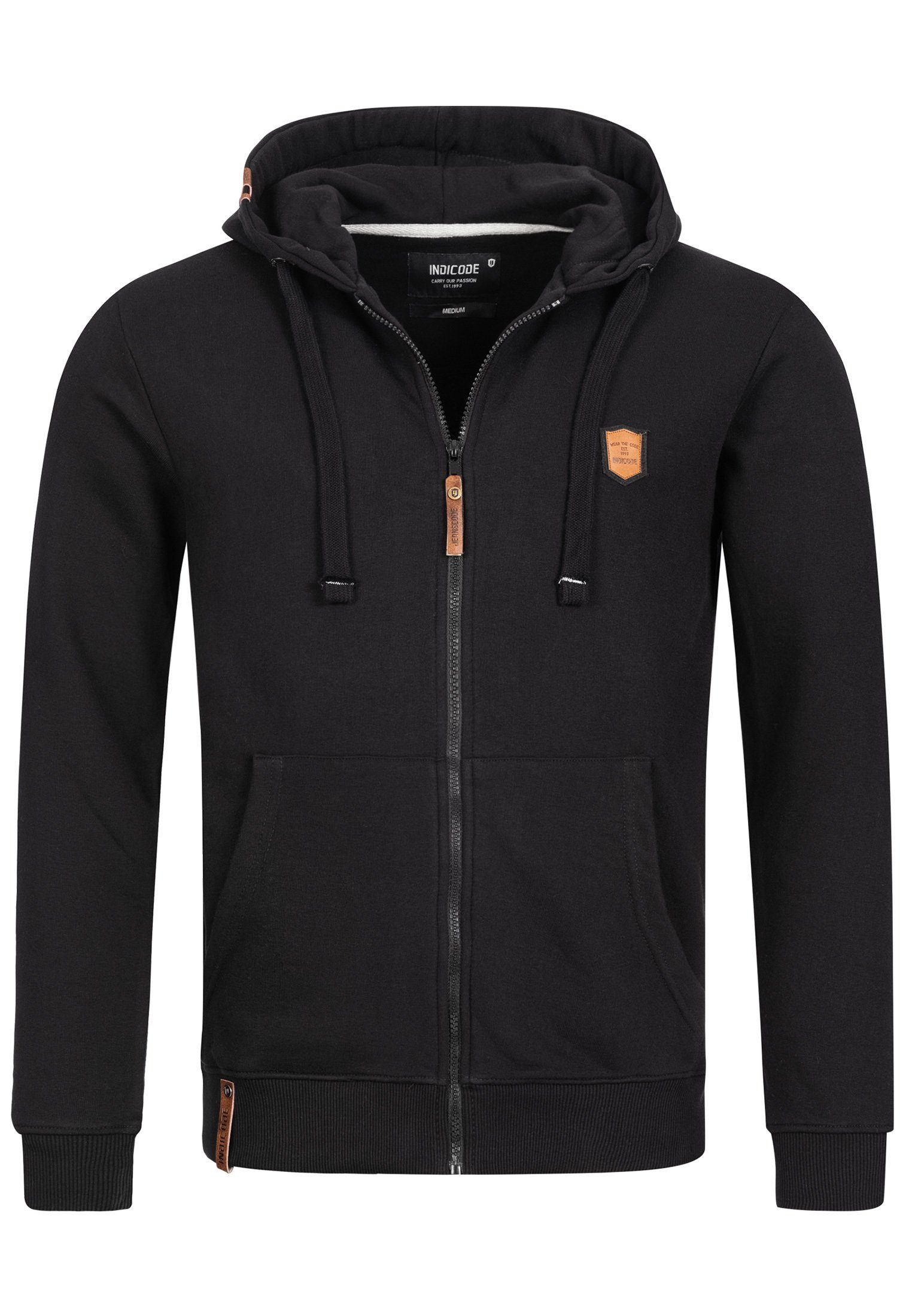 Indicode Hoodie Braidwood Black