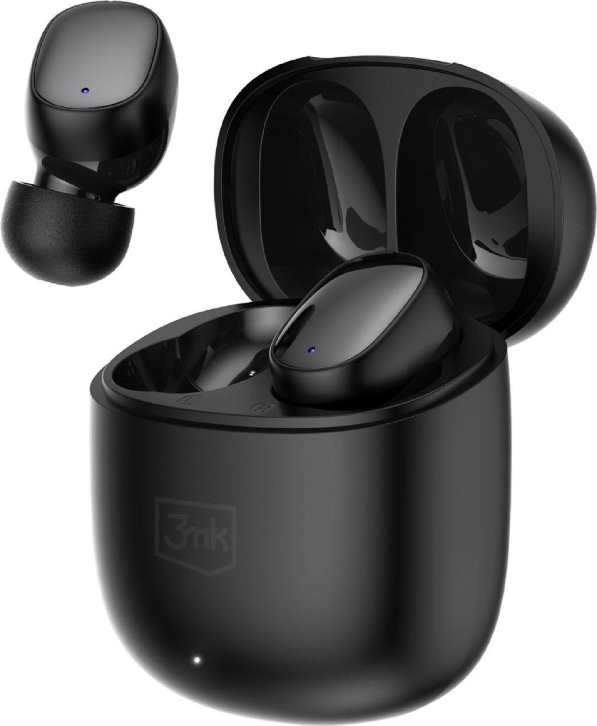 3MK TWS Bluetooth 5.3 Hintergrundgeräuschen) kabellose FlowBuds Bluetooth, FlowBuds, ununterbrochenes Unterdrückung 6,5 von Kopfhörer Stunden Hören, Bluetooth-Kopfhörer (Touch-Funktion