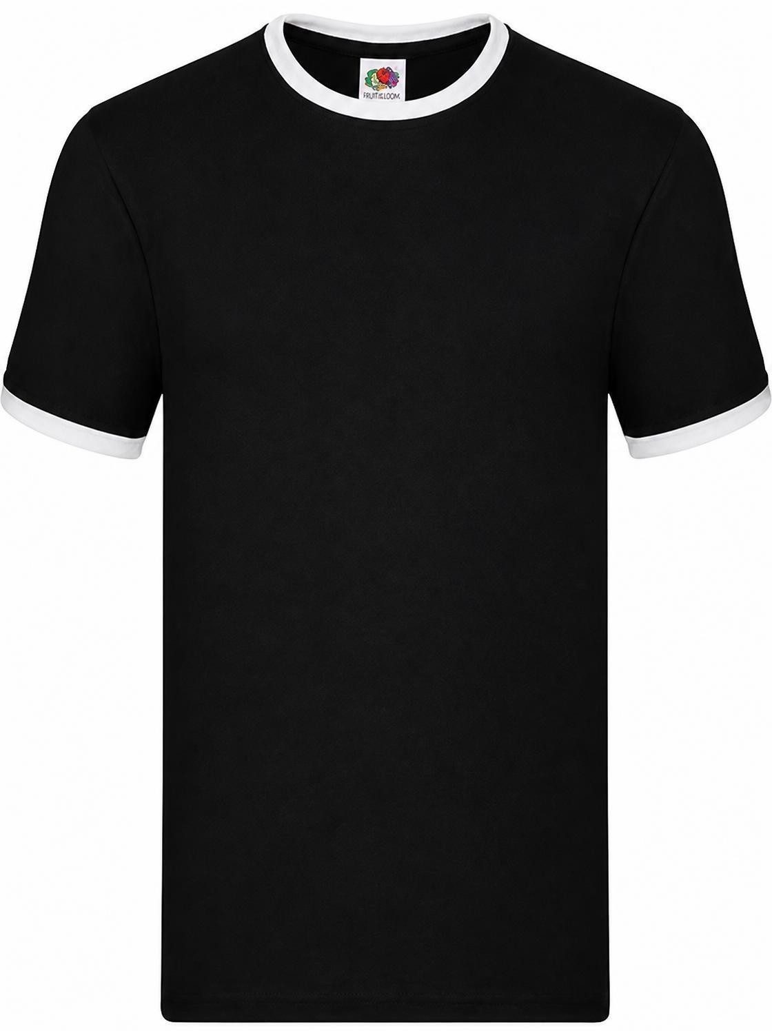 Rundhalsshirt Ringer Herren T-Shirt