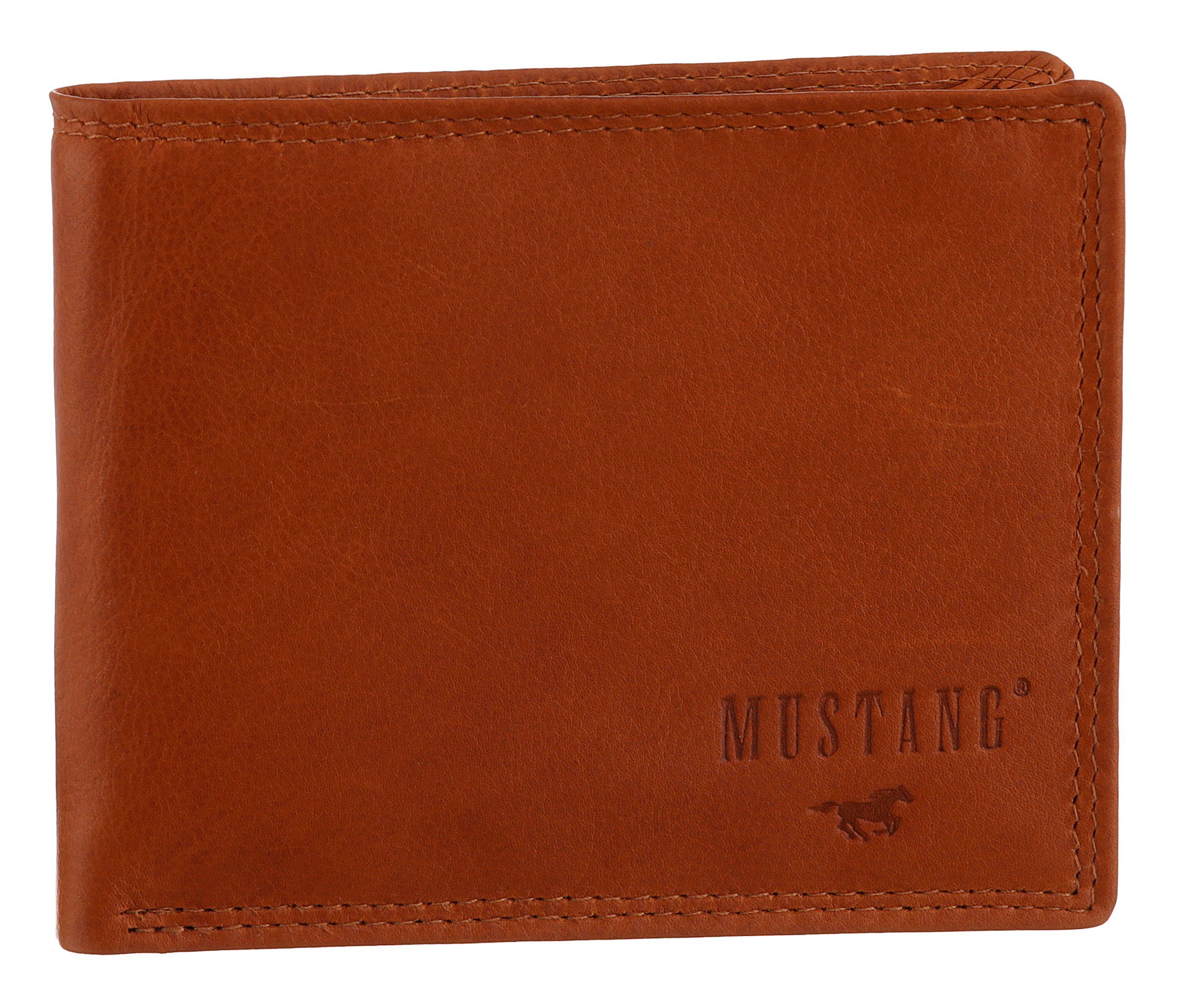 MUSTANG Geldbörse Udine leather wallet side opening, mit RFID-Schutz