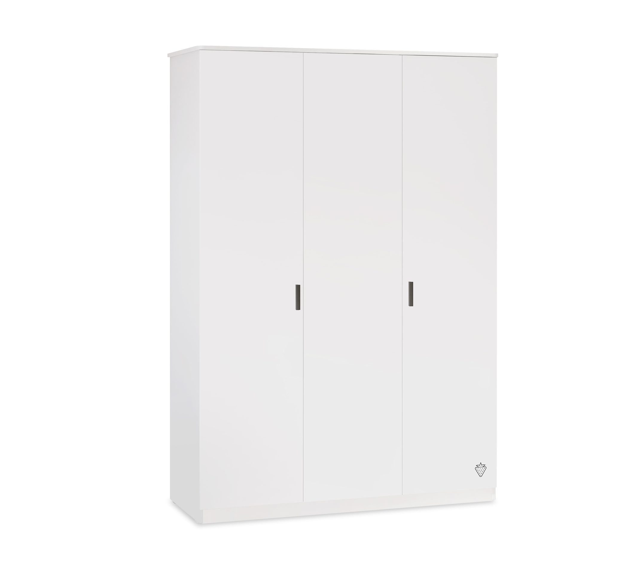 Möbel-Zeit Kleiderschrank LINE weiß mit drei Türen, Türscharniere mit Soft-Close-Mechanismus Türscharniere mit Soft-Close-Mechanismus