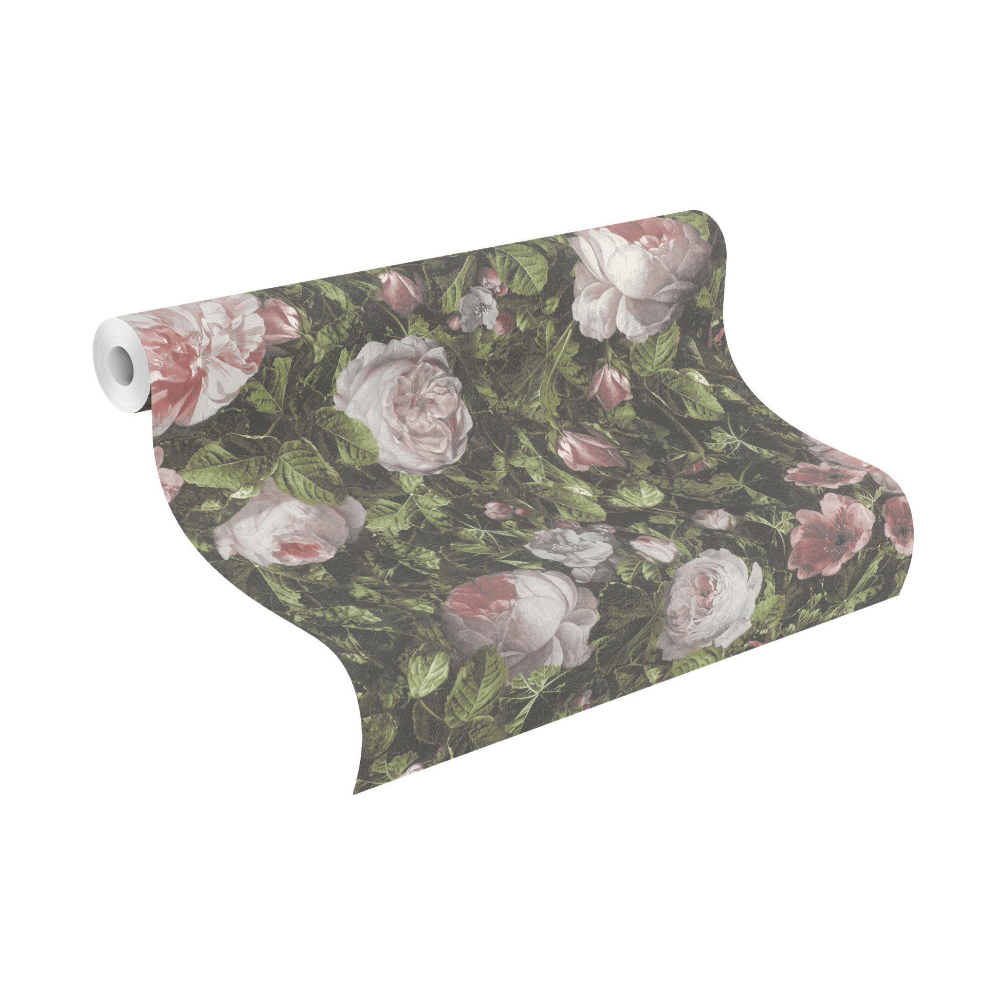 Rasch Papiertapete Papiertapete 278316 mit Rosen, glatt, floral, Vintage günstig online kaufen