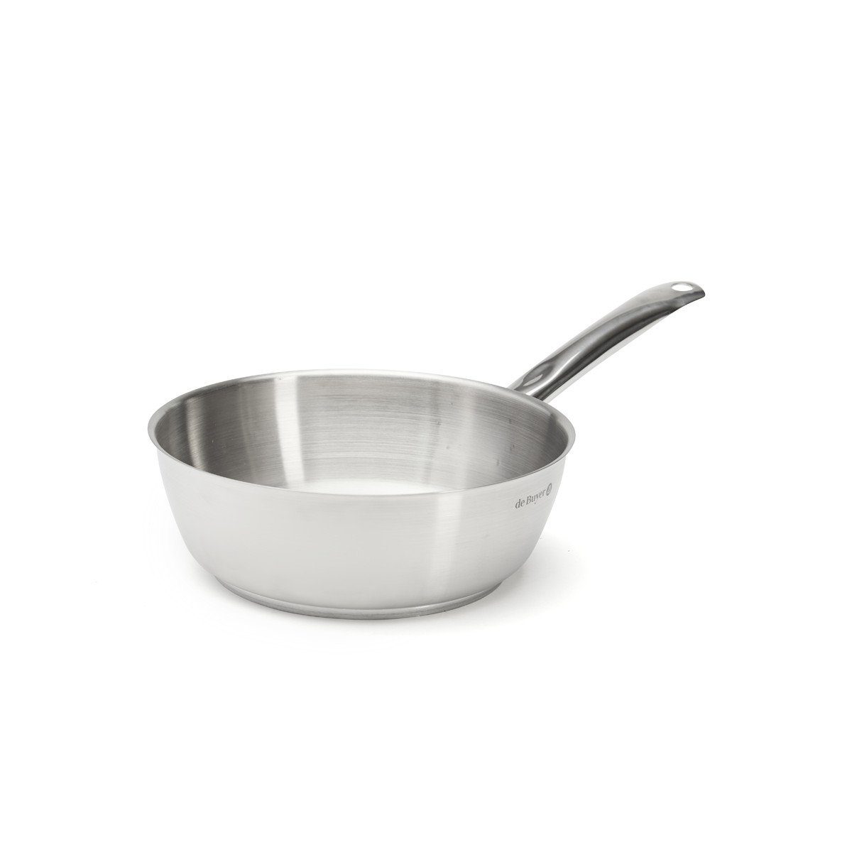 de Buyer Bratpfanne DE BUYER Sauteuse konisch Prim Appety 24 cm, Edelstahl (Pfannen)