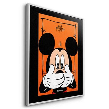 DOTCOMCANVAS® Leinwandbild Speechless Mickey, Leinwandbild Speechless Mickey Mouse Comic Cartoon Pop Art Wandbild
