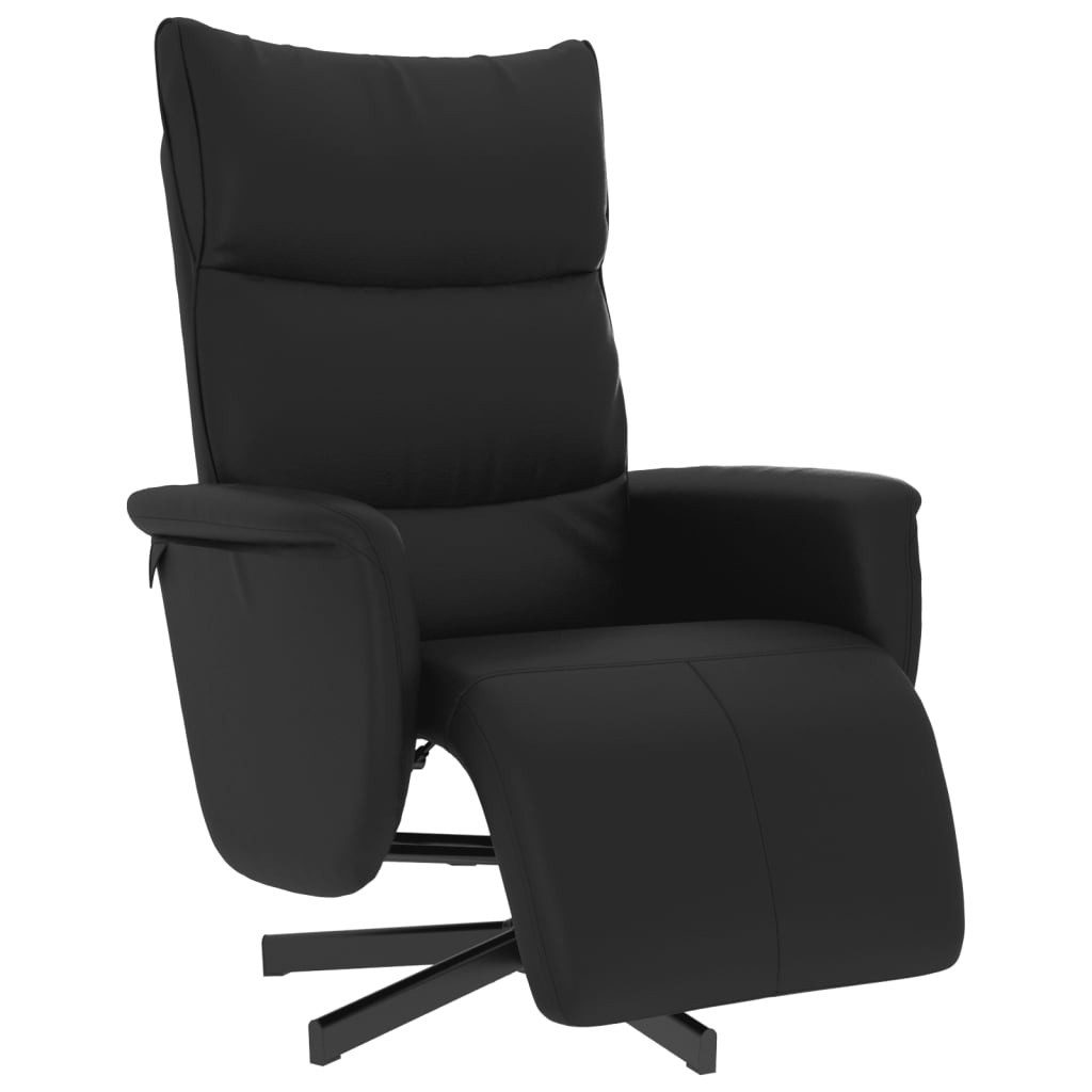 vidaXL Sessel Relaxsessel mit Fußteil Schwarz günstig online kaufen