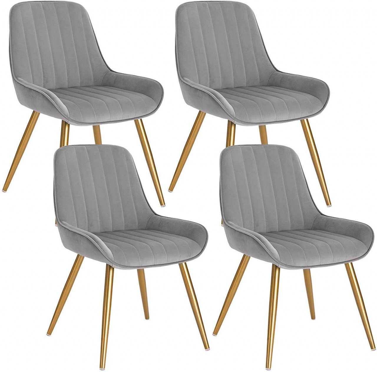 EUGAD Esszimmerstuhl (4 St), Retro, Sitzfläche günstig online kaufen