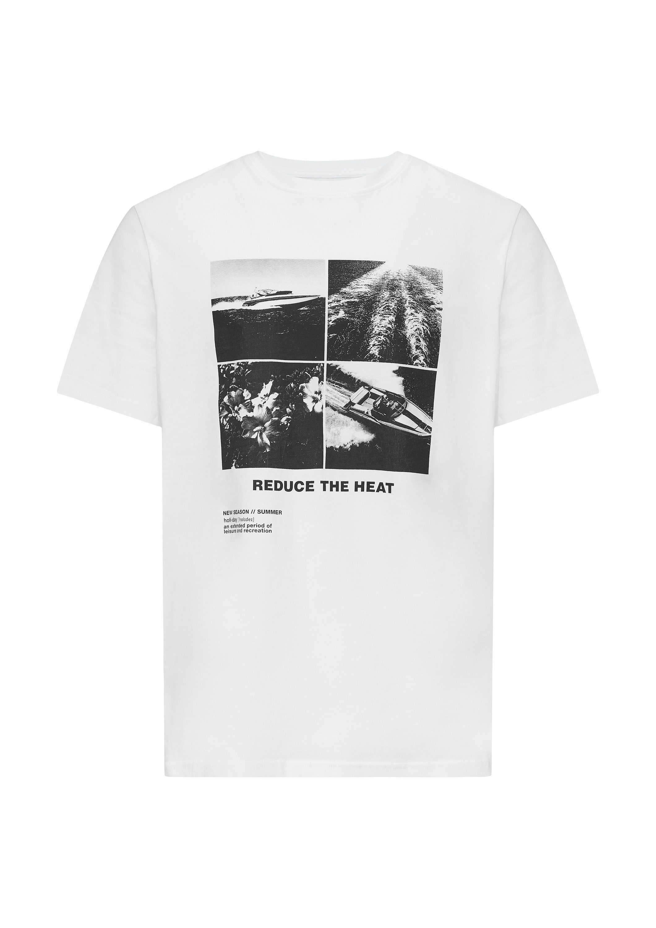 QS Kurzarmshirt T-Shirt T-Shirt aus Baumwolle mit Frontprint günstig online kaufen