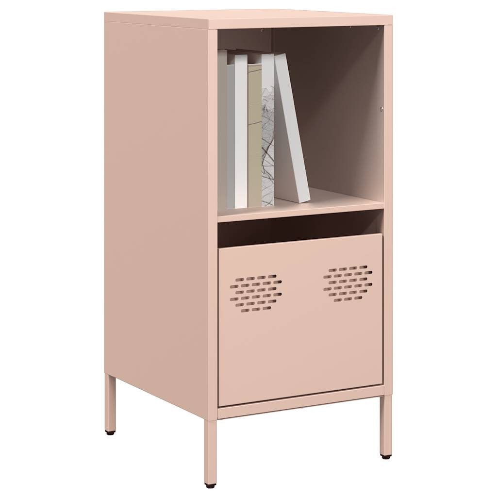 vidaXL Sideboard Sideboard Rosa 35x39x73,5 cm Kaltgewalzter Stahl (1 St)