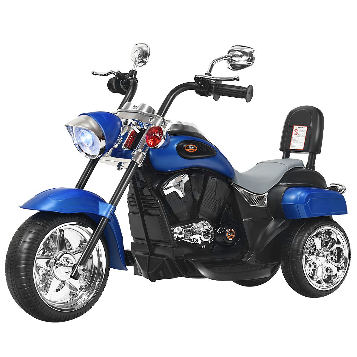 COSTWAY Elektro-Kindermotorrad, 6V mit Hupe & Vor-und Rückwärtsschalter