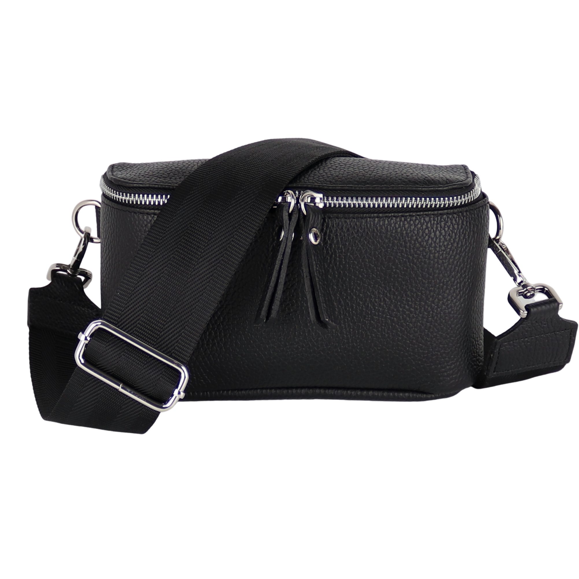 Bauchtasche Damen, Echtleder, Made in Italy, Umhängetasche, Brusttasche