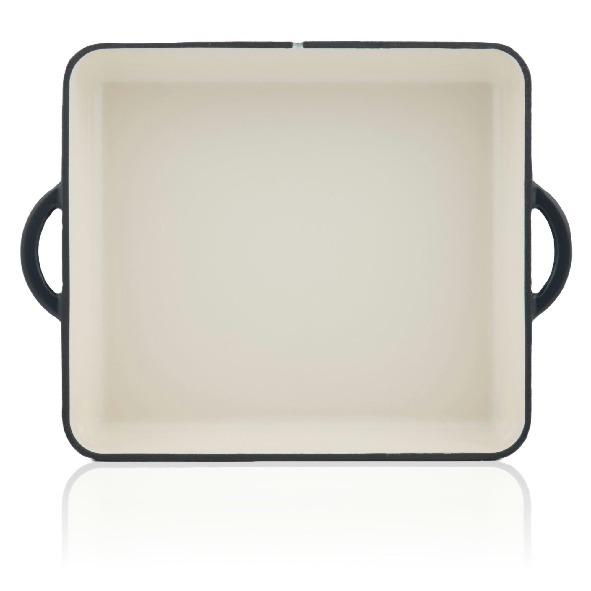 Mahlzeit Bräter Gusseisen emailliert, 10,5 L, Blue Berry, Bräter 2in1 mit Bratpfann, Gusseisen