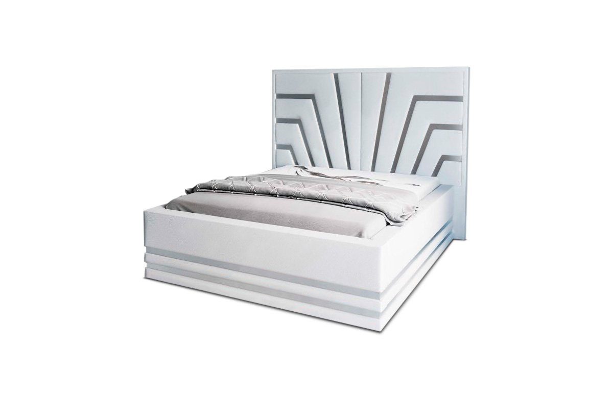 Sofa Dreams Boxspringbett Cecina (6 Teile), Liegemaß 160x200cm, Luxus Designer Bett, Kunstleder, Matratze, Topper