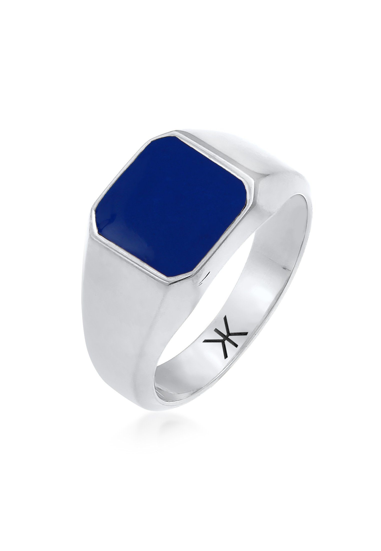 Kuzzoi Siegelring Herren Siegelring Emaille Blau günstig online kaufen