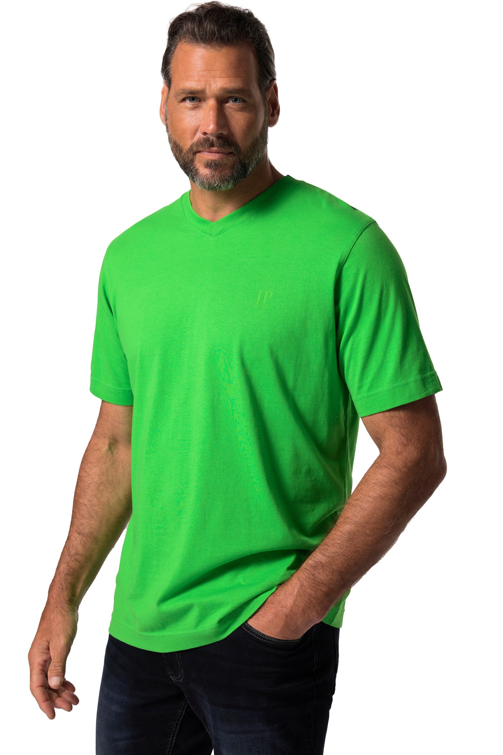 JP1880 T-Shirt T-Shirts Basic 2er-Pack V-Ausschnitt Halbarm (2-tlg) günstig online kaufen