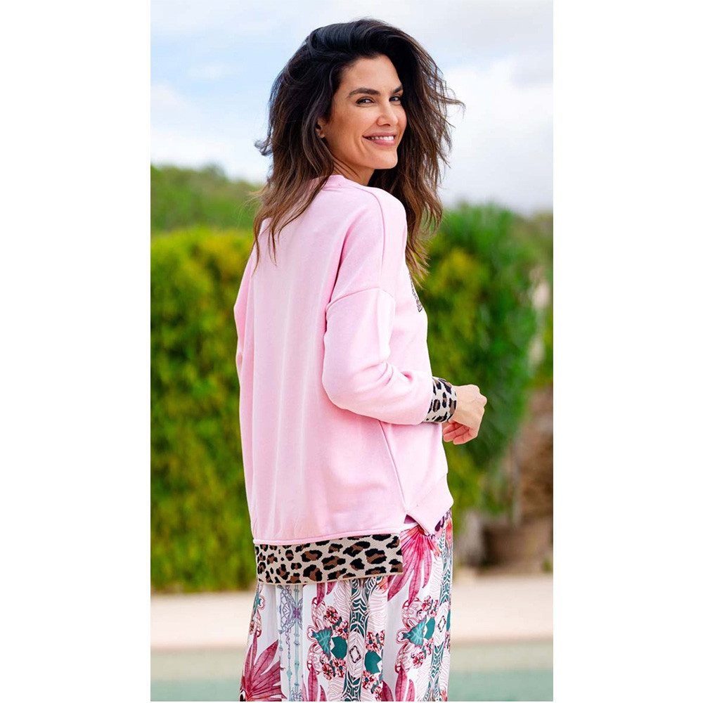 Miss Goodlife Sweatshirt Miss Goodlife MG11195 Sweatshirt V-Neck, Leo günstig online kaufen