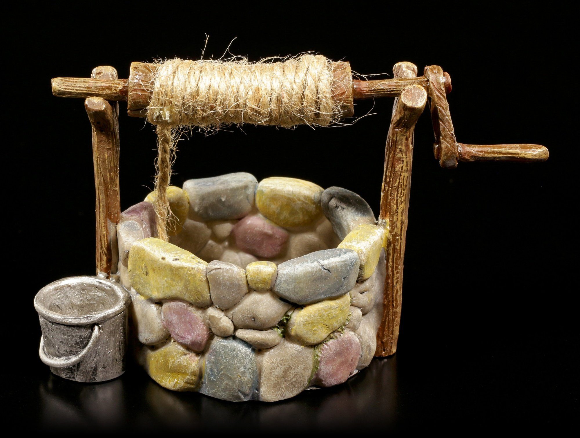 Figuren Shop GmbH Gartenfigur Kleiner Elfen Wunschbrunnen - Wishing Well - günstig online kaufen