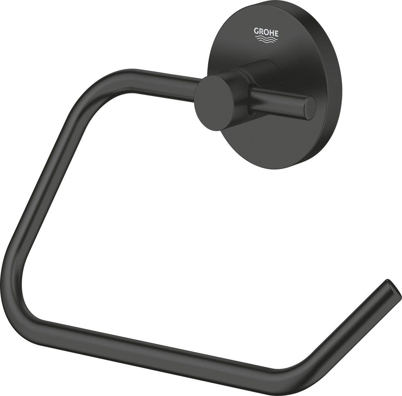 Grohe Toilettenpapierhalter Grohe Start WC-Papierhalter matt black klebbar