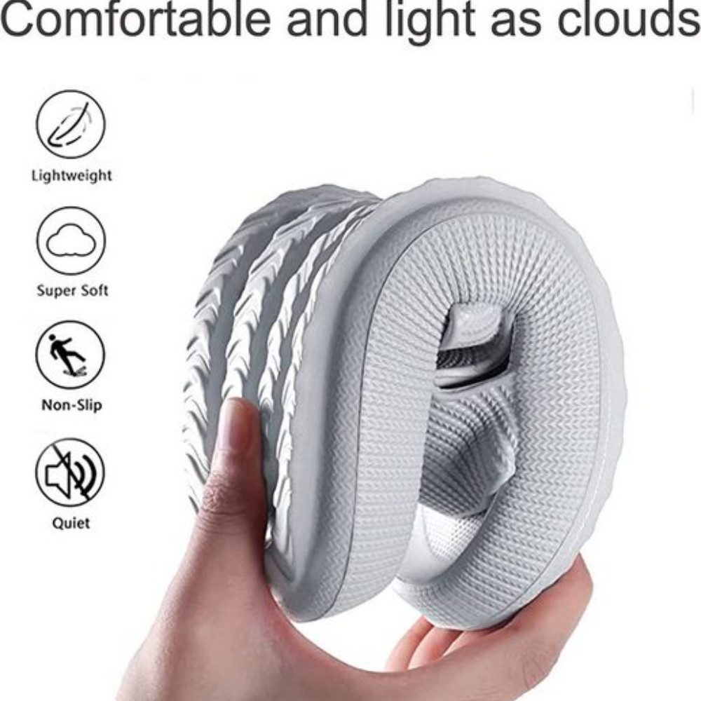 Blusmart Damen Herren Badeschuhe Badepantolette (EVA Rutschfest Pantoletten, Dicke Sohle bequeme) für Badezimmer, Schlafzimmer, Wohnzimmer, Strand, Freizeit – Bild 4 von 5
