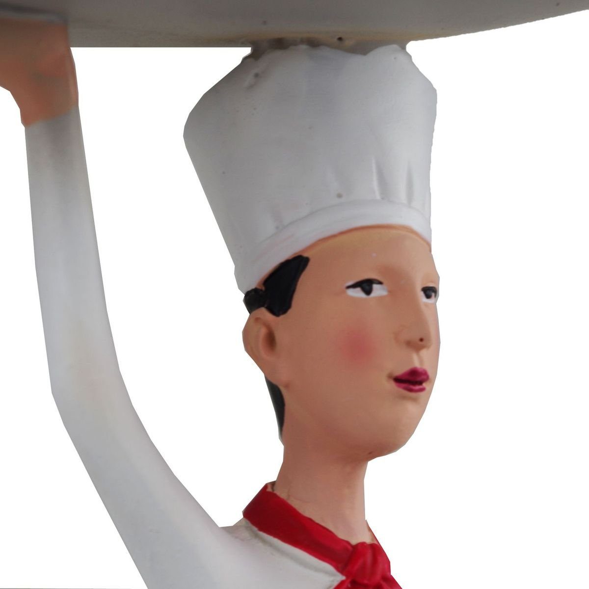 2Stk Teller Dekoobjekt 21,5cm von Deko, Koch Kochbuch bemalt Figur Casablanca und Dekofigur mit Skulptur Hand