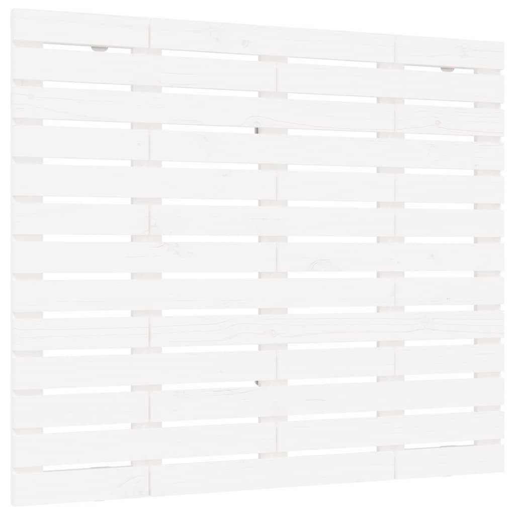 vidaXL Bett, Wand-Kopfteil Weiß 141x3x91,5 cm Massivholz Kiefer günstig online kaufen