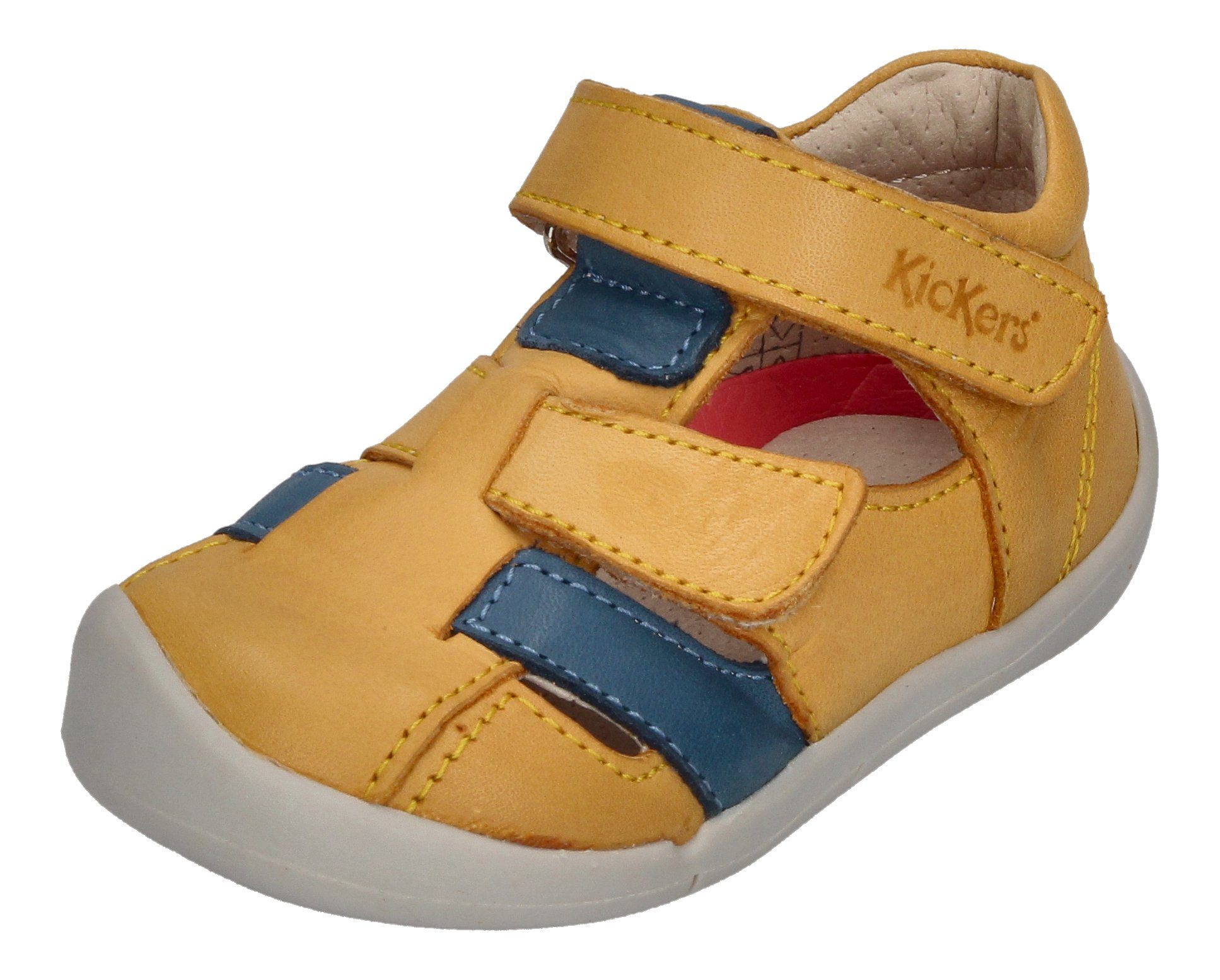 Kickers WASABOU 858390-10-71 Sandale Jaune Bleu Blau Gelb