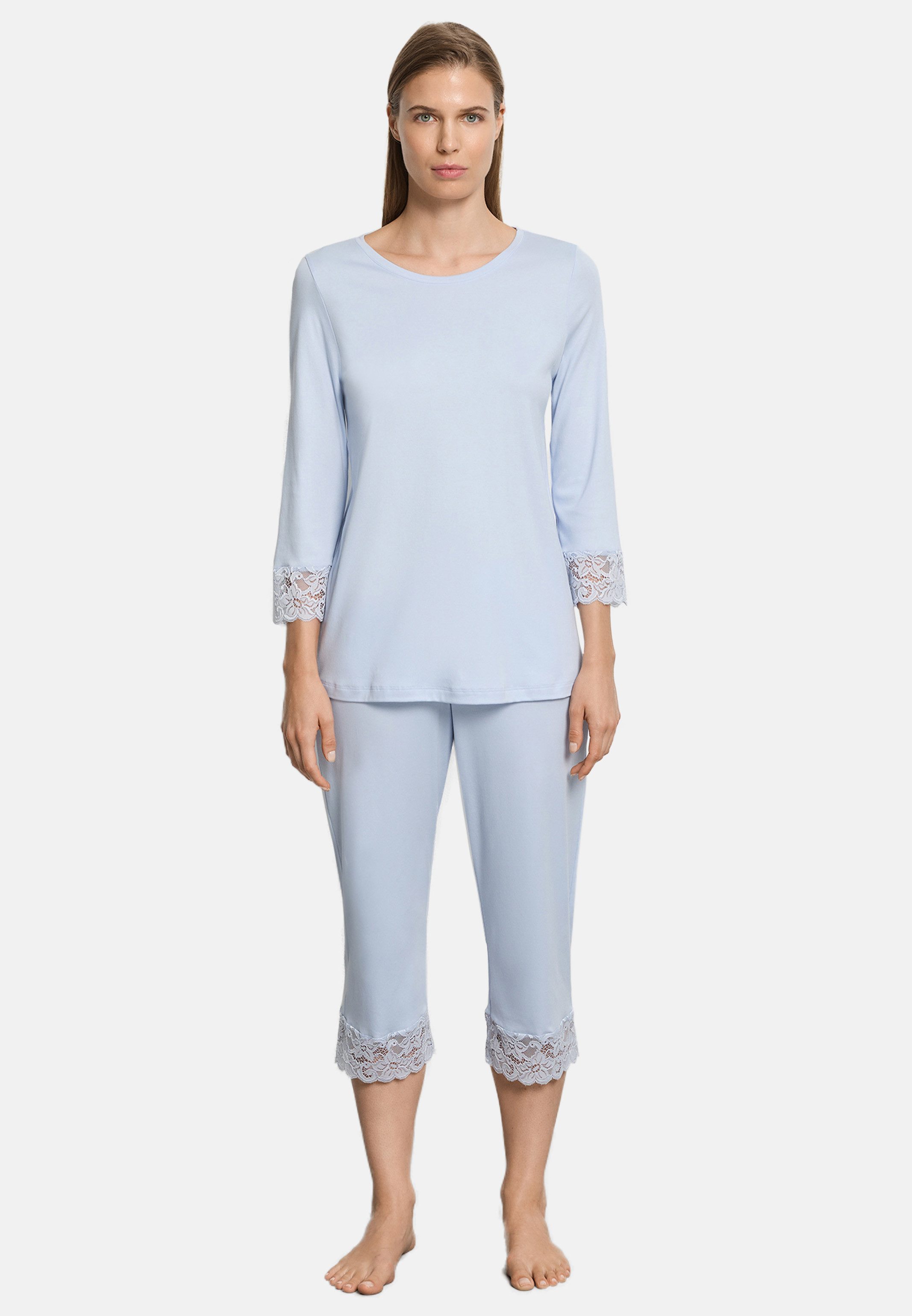 Hanro Pyjama Moments (Set, 2 tlg) Schlafanzug - Baumwolle - Atmungsaktiv