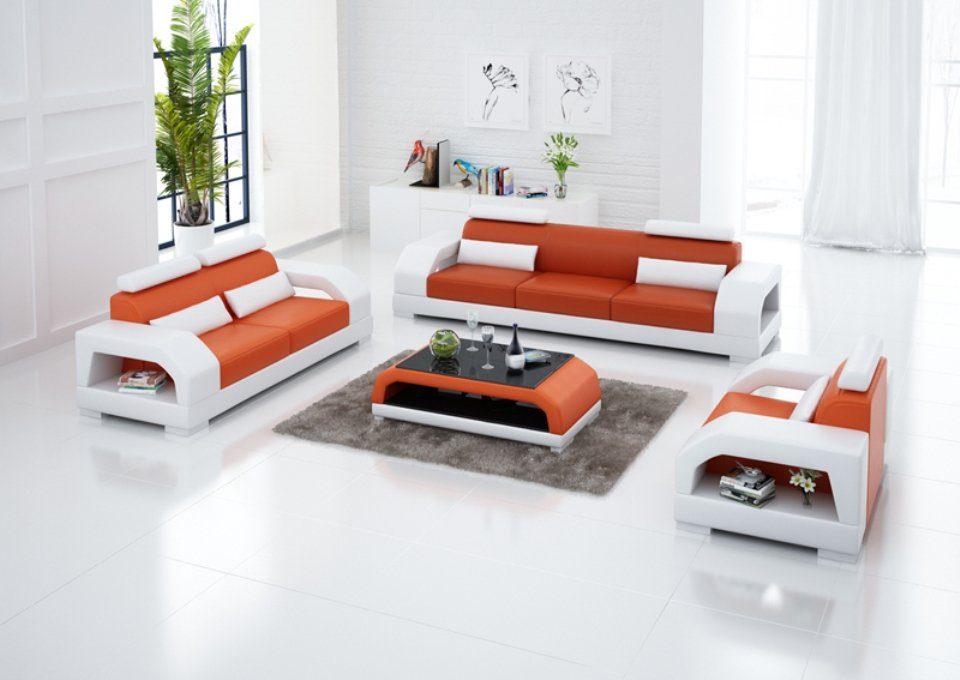 JVmoebel Sofa Moderne Wohnlandschaft 3+2+1 Sitzer Garnitur Design Modern Sofa, Made in Europe