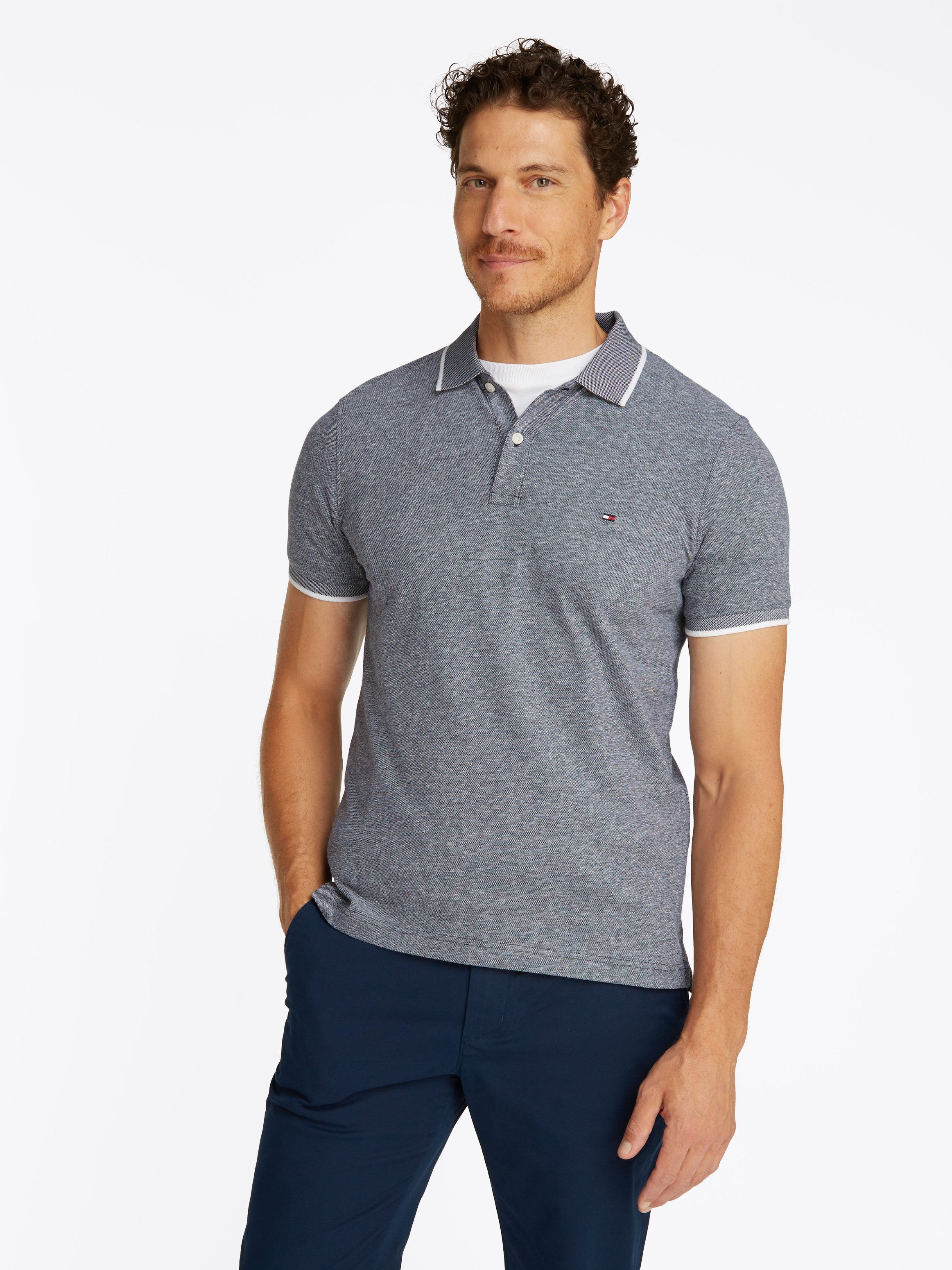 Tommy Hilfiger Poloshirt LINEN PIQUE REG günstig online kaufen
