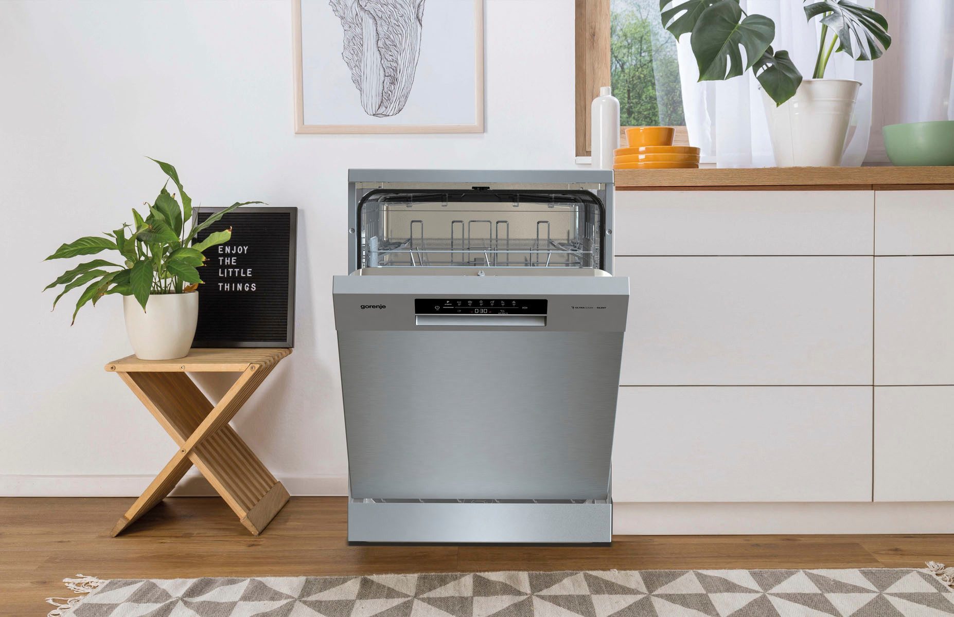 GORENJE Standgeschirrspüler GS 642E90X, 11 l, 13 Maßgedecke, Total AquaStop – Bild 5 von 5