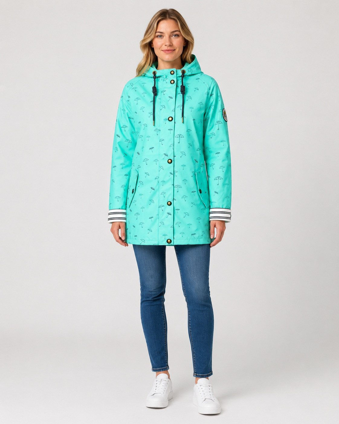 ankerglut Regenjacke Friesennerz #ankerglutbucht Regenmantel, Longjacket auch in Großen Größen erhältlich