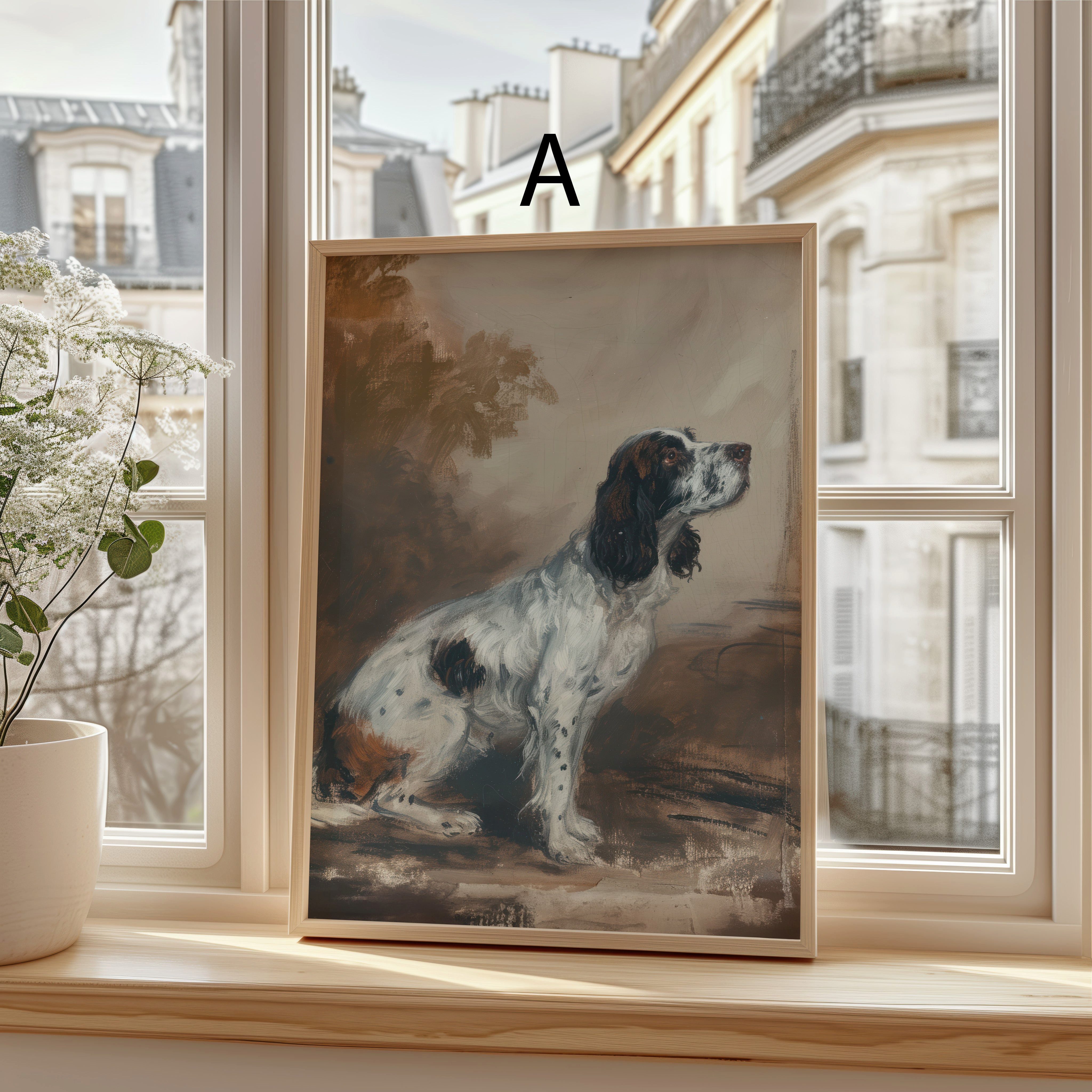 JUSTGOODMOOD Poster Moderne Vintage Kunst Geschenkidee Tiere Blumen Landschaft Klassische, D (1 St)
