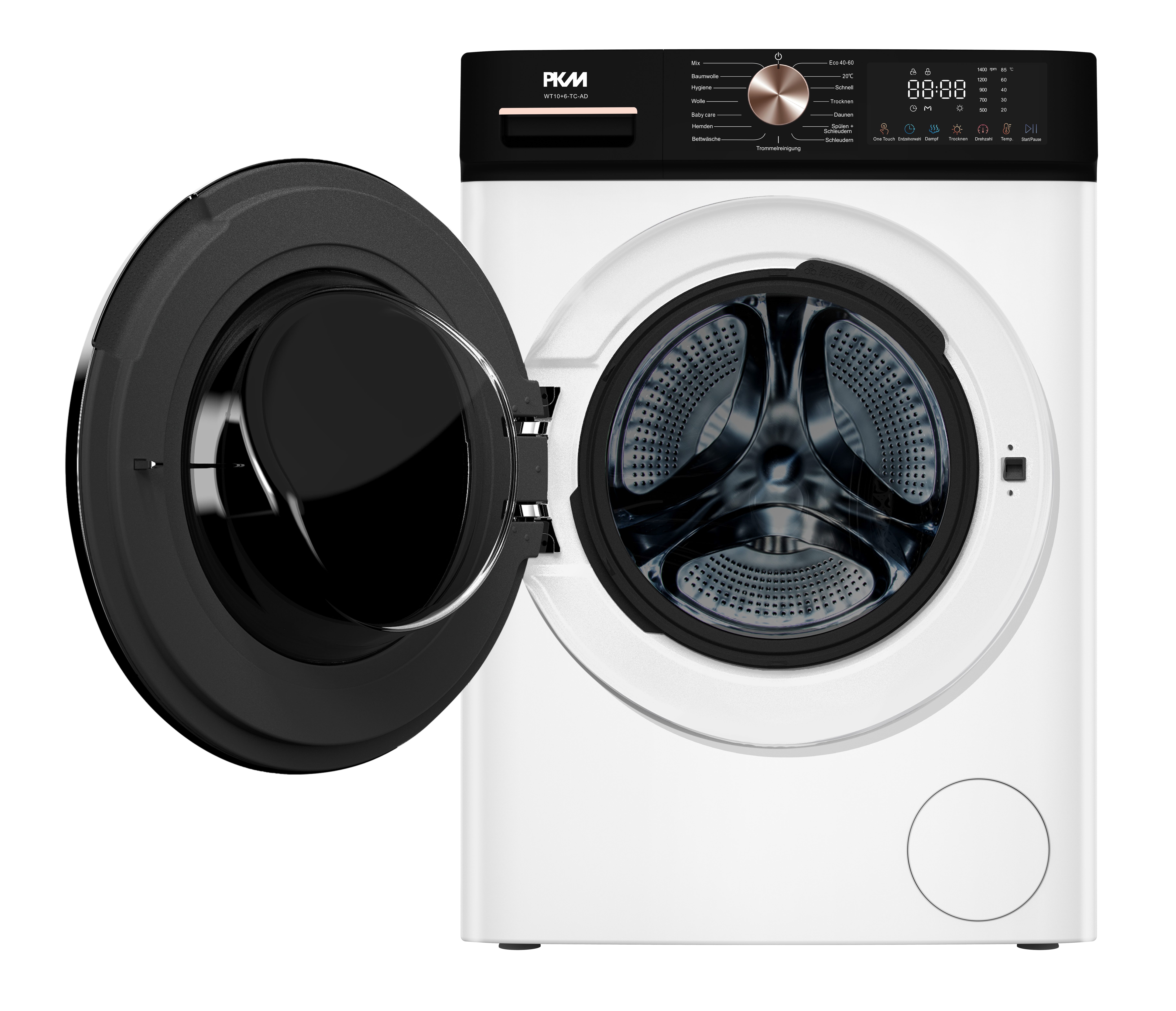 PKM Waschtrockner WT10+6-TC-AD, 10 kg, 6 kg, ECO-Funktion