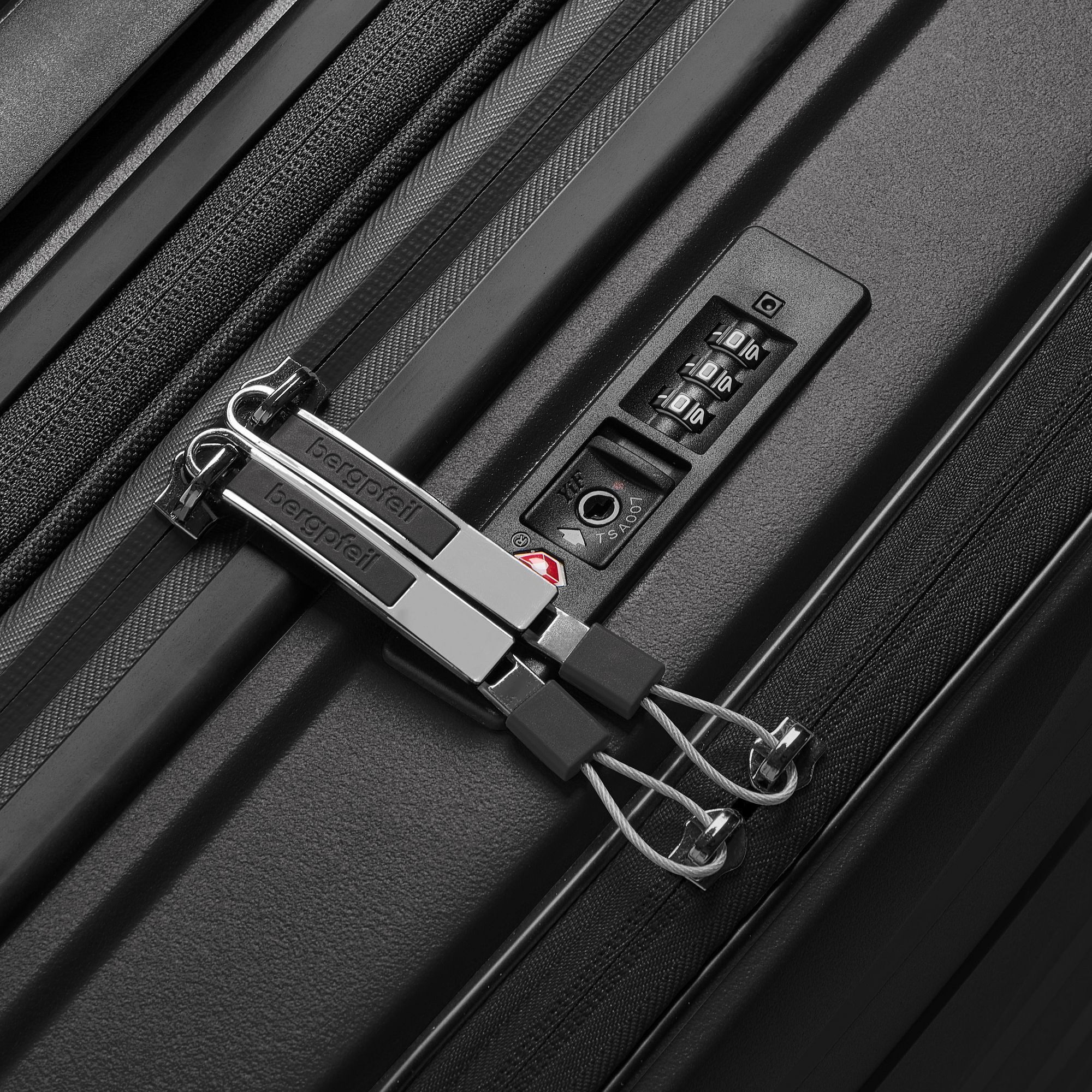 Bergpfeil Trolley Travel 4 Rollen Kabinentrolley 55 cm Laptopfach mit Dehnfalte – Bild 4 von 5