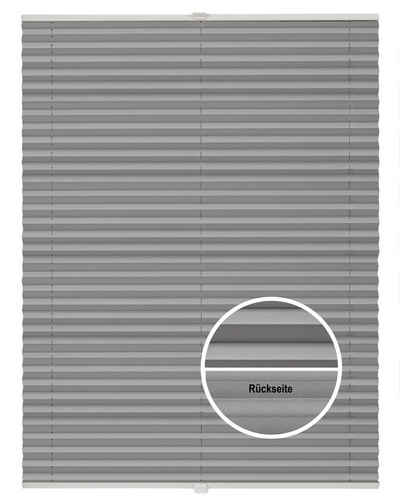 Plissee Basic Thermo, ondeco, ohne Bohren, verspannt, Klemmträger mit Feststellschraube