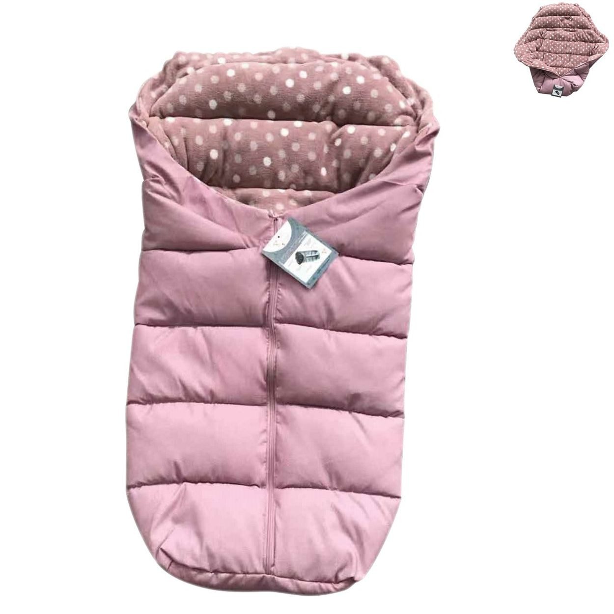 Cangaroo Fußsack Cuddle (1-tlg), 100 cm, für 5-Punkt-Gurtsystem, wasserdicht, Thermo-Polar-Fleece