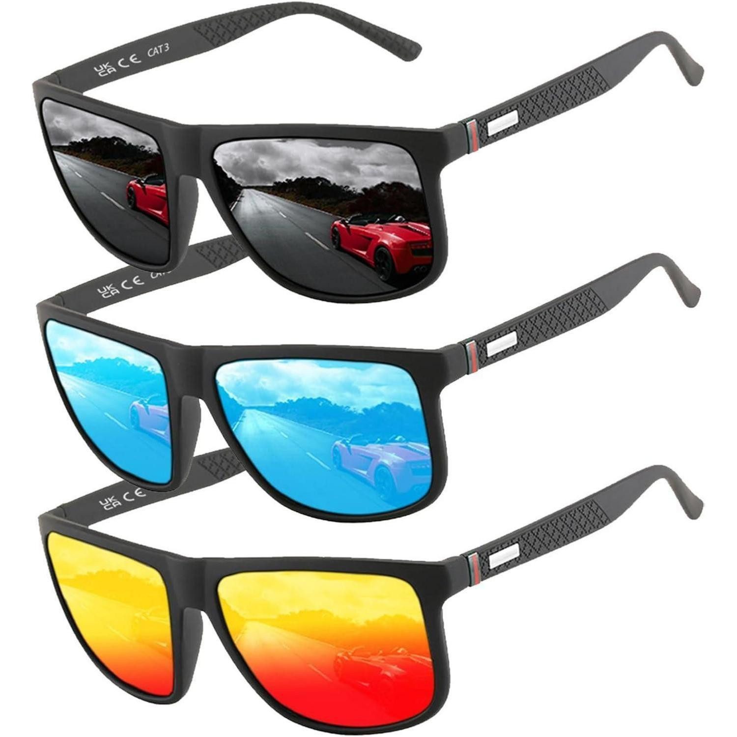 Pilotenbrille Sonnenbrille polarisiert HD Pilotenform Unisex UV400