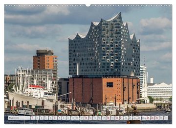 CALVENDO Wandkalender Hamburg. HafenCity, Kontorhausviertel und Speicherstadt. (Premium, hochwertiger DIN A2 Wandkalender 2023, Kunstdruck in Hochglanz)