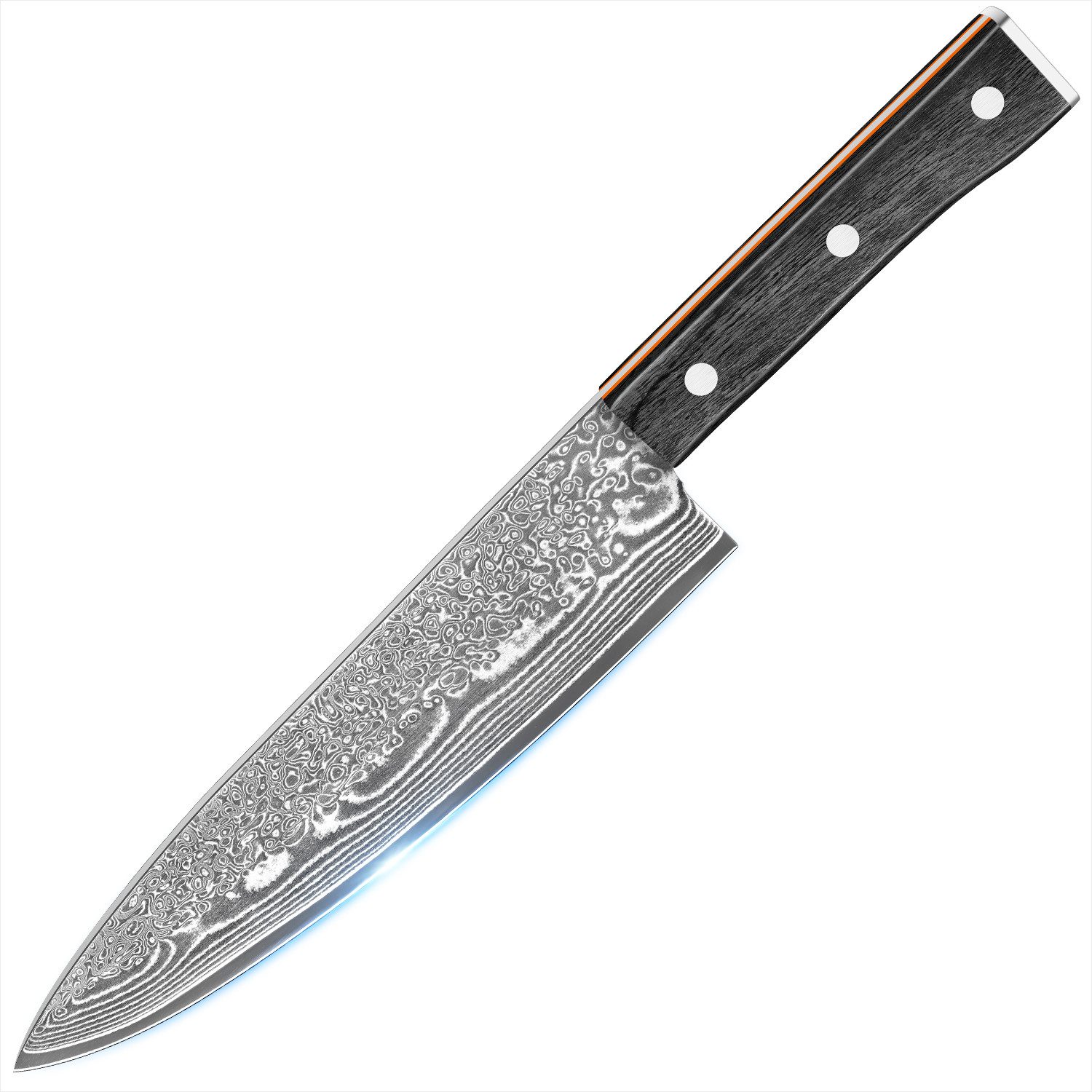KEENZO Дамасский нож Damast Chefmesser aus 67 Lagen Damaststahl 20cm Кухонные ножи