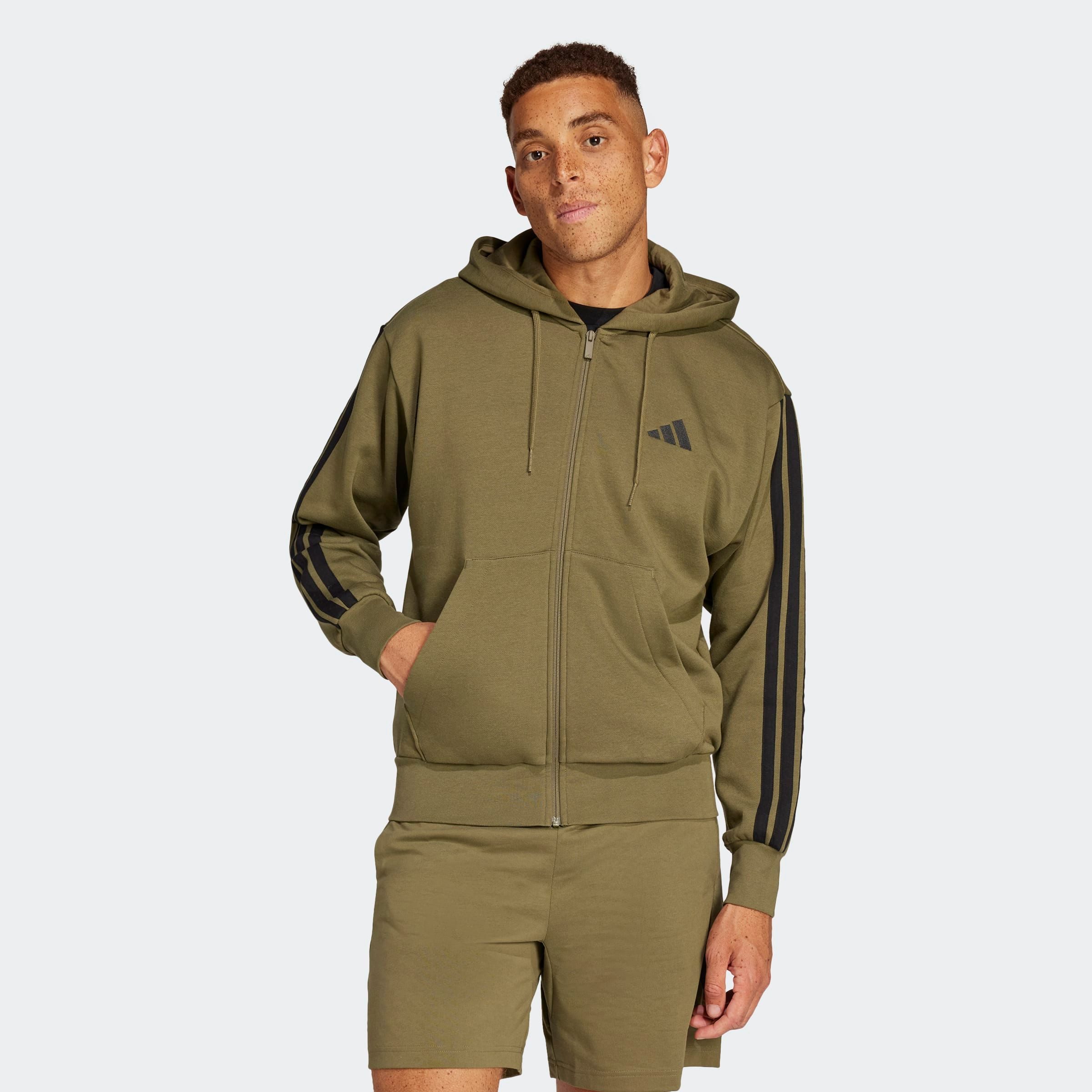 adidas Sportswear Sweatshirt M 3S FL FZ HD für Laufen und Sportmode, mit Re günstig online kaufen