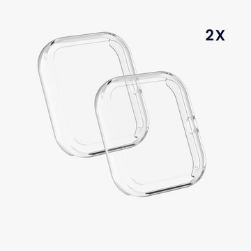 kwmobile Sleeve 2x Hülle für Huami Amazfit GTS 4 Mini, Silikon Fullbody Cover Case Schutzhülle Set
