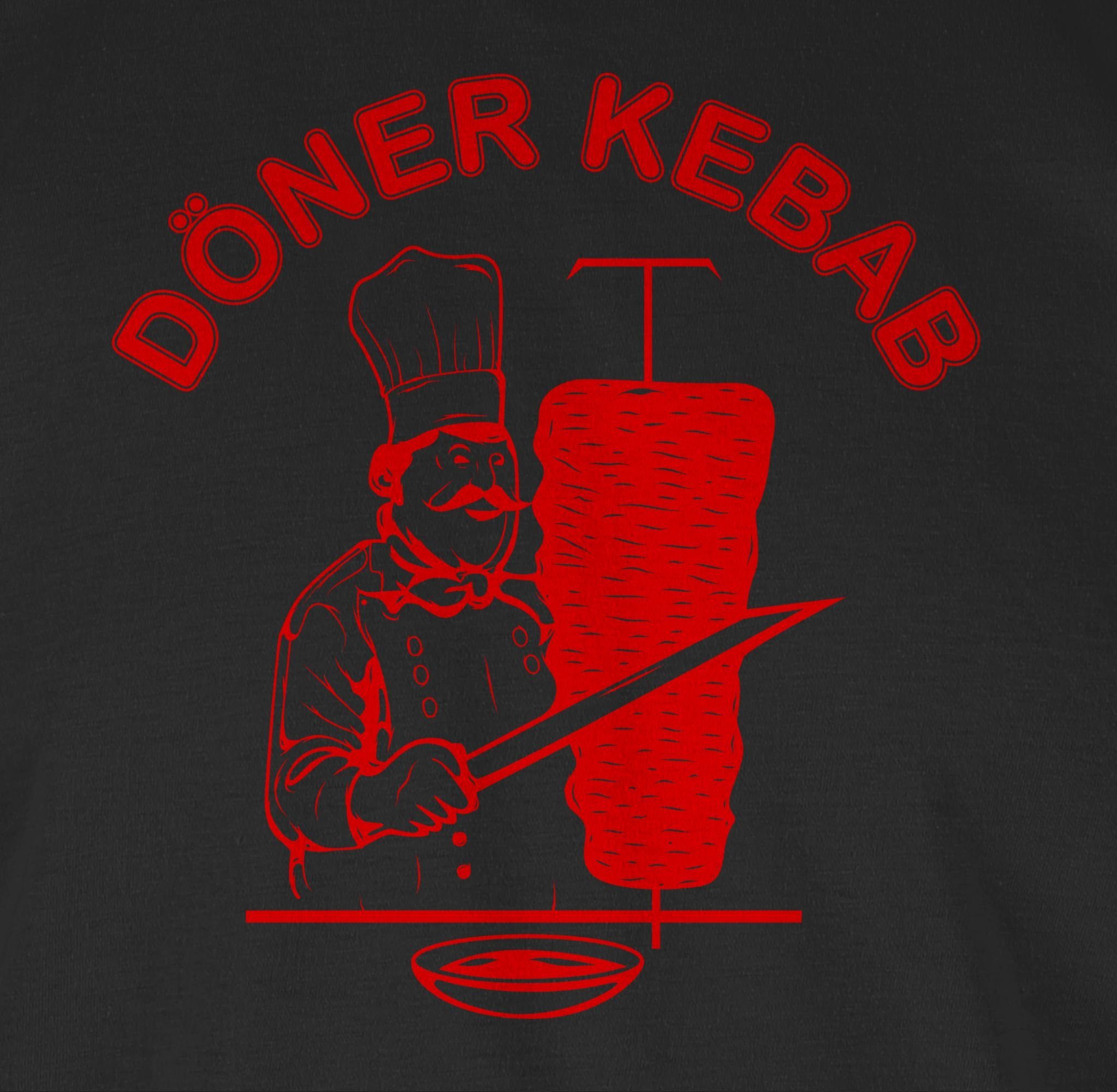 03 Karneval Logo Shirtracer Original & Kebab Fasching Döner Schwarz T-Shirt