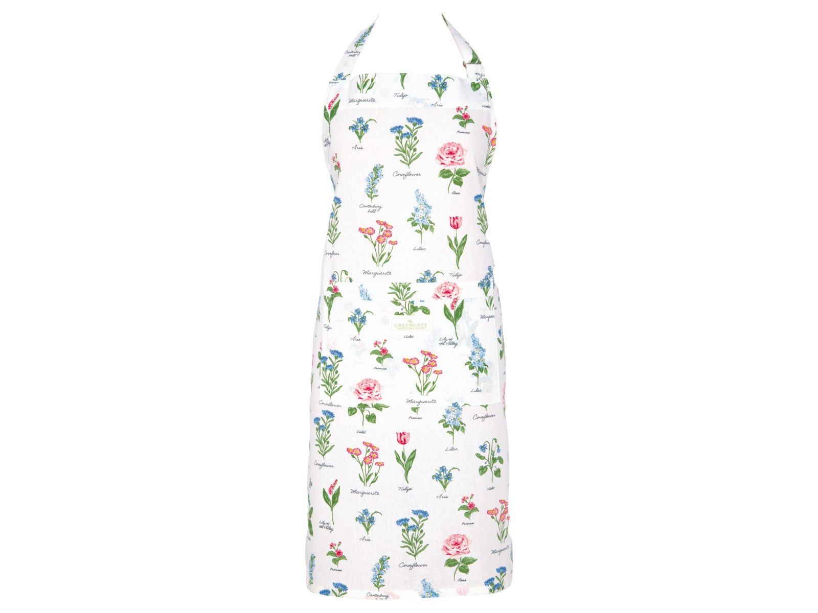 Greengate Kochschürze Agnes Schürze weiß 90x70cm