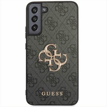 Guess Handyhülle Guess 4G Big Metal Logo Collection Hardcase Hülle Cover für Samsung Galaxy S23 Plus Grau