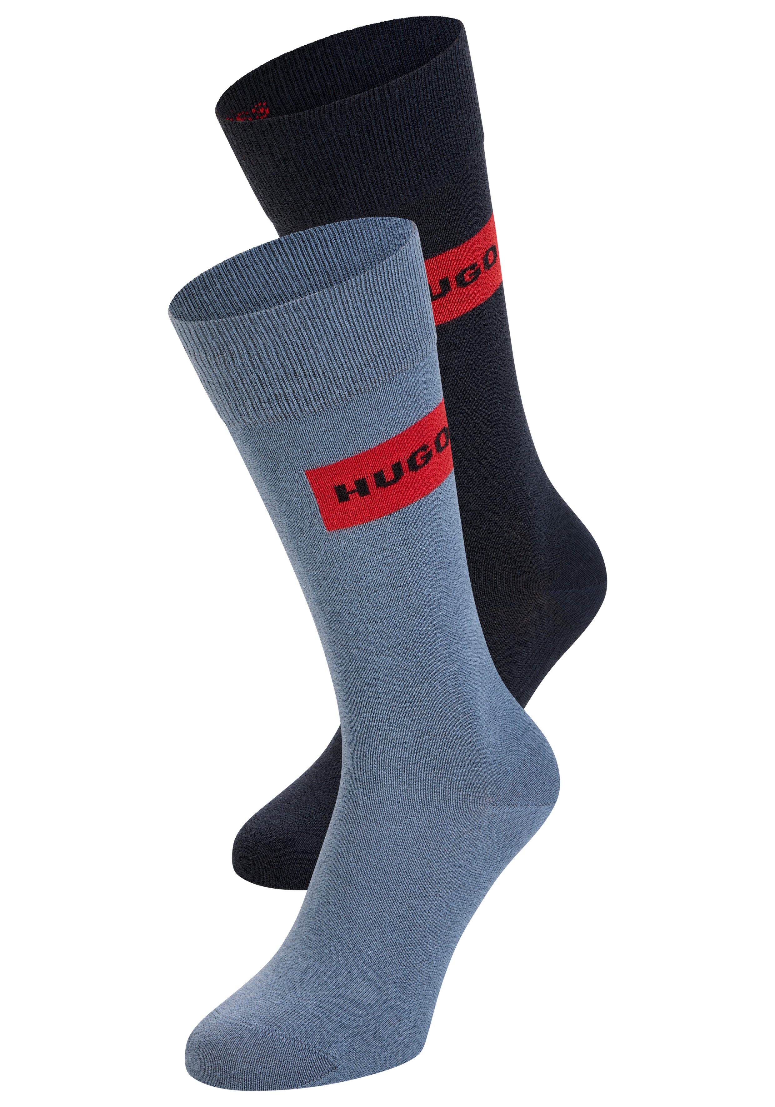 HUGO Socken RED LABEL (2-Paar) mittelhoch, günstig online kaufen