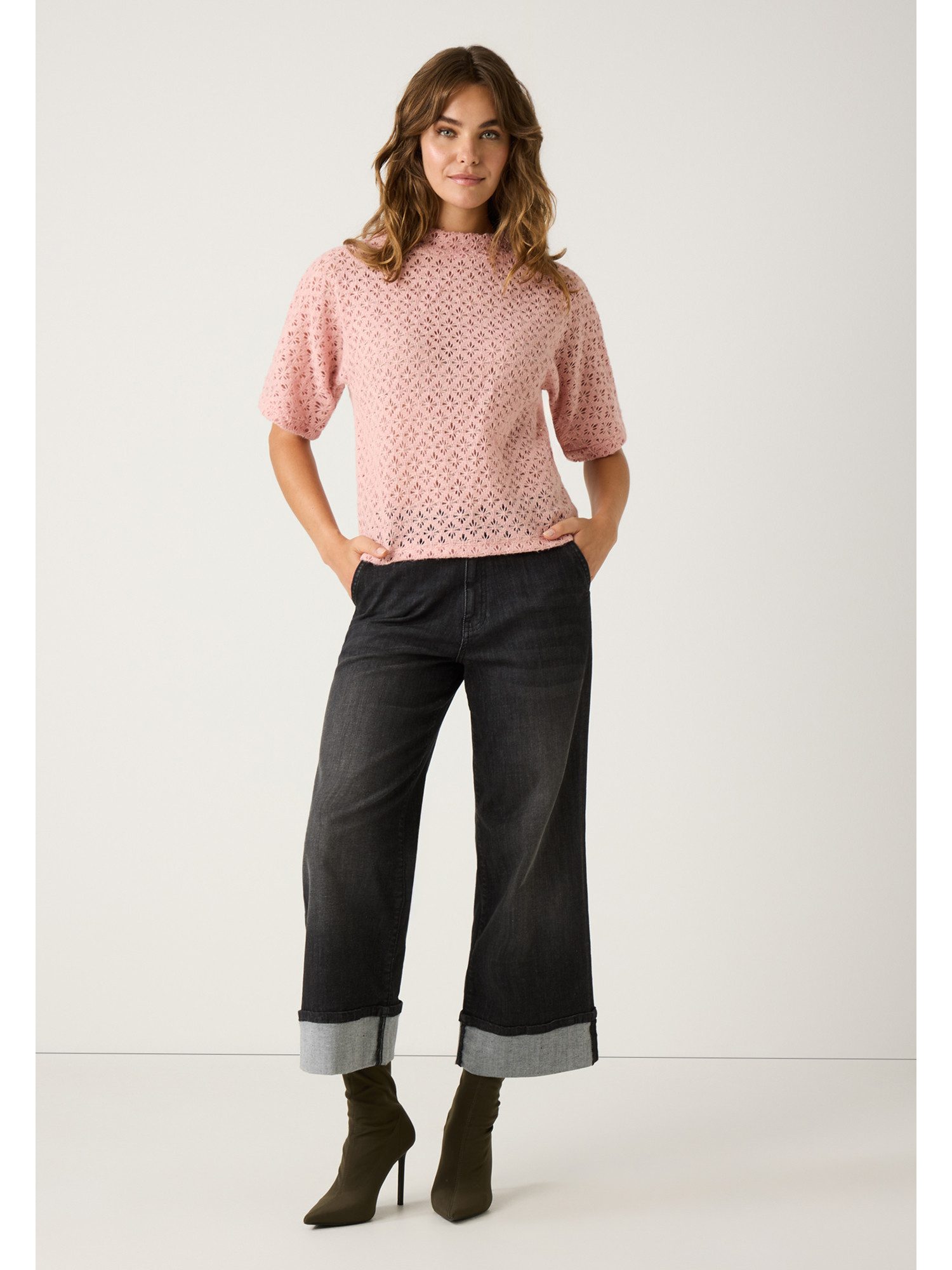 MORE&MORE Kurzarmshirt Kurzarmshirt Ajour günstig online kaufen