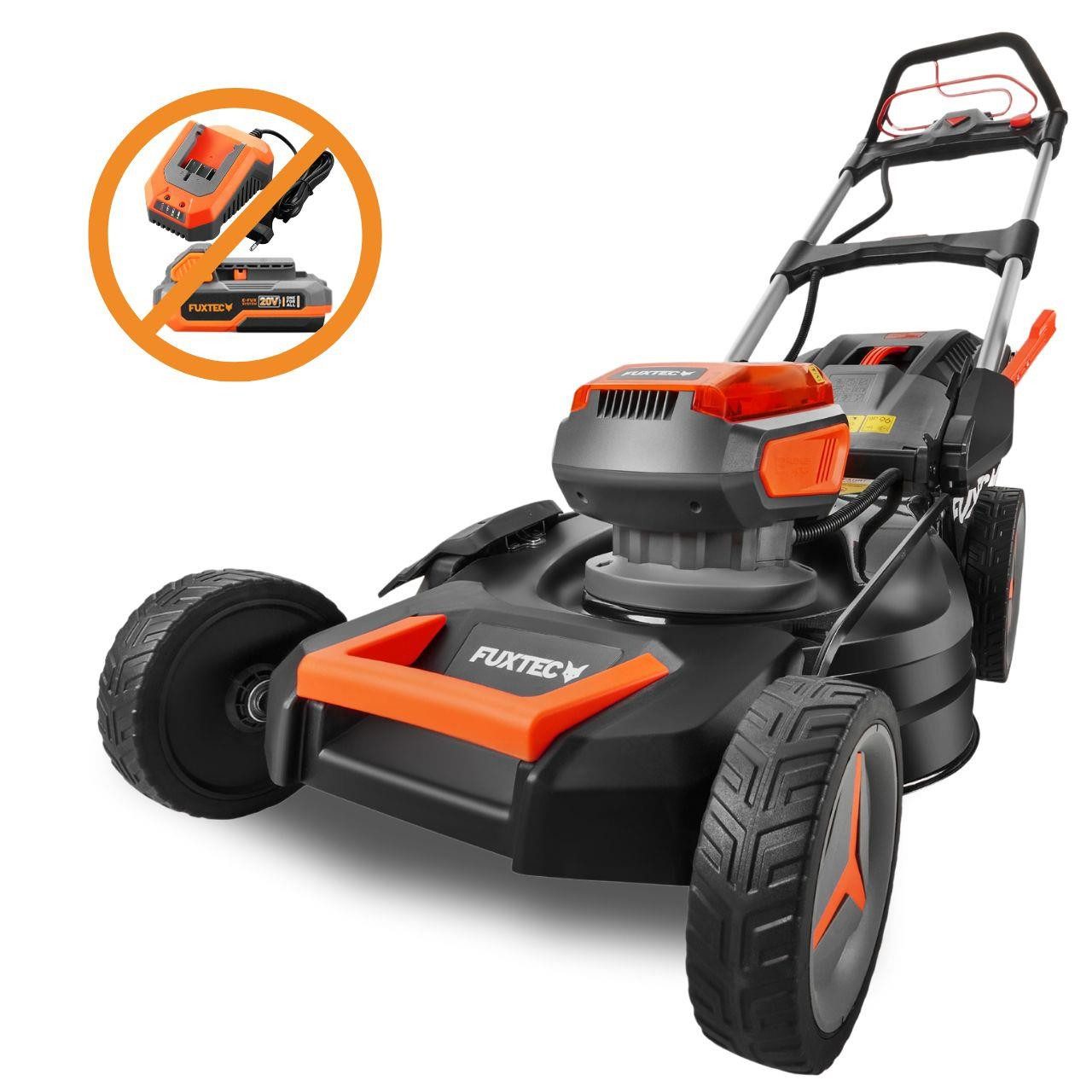 FUXTEC Akkurasenmäher FX-E2RM51, 51 cm Schnittbreite, 40V, Hinterradantrieb, 3-in-1, ohne Akku