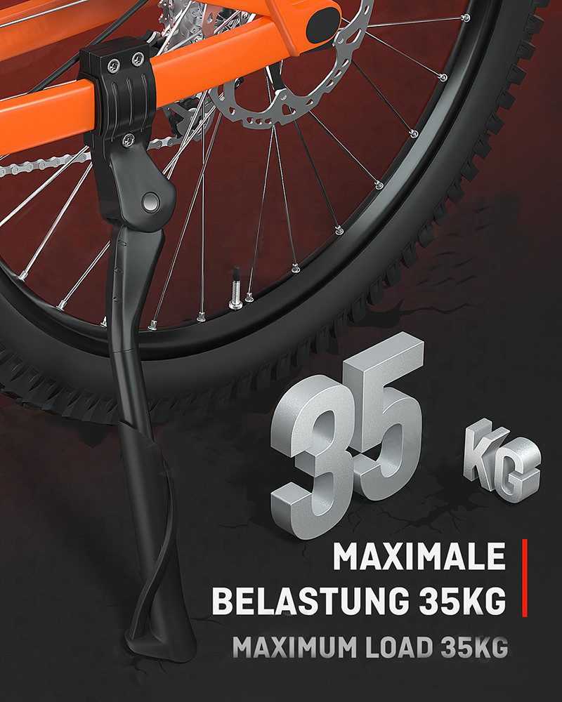 FOUORTUNATE-BEE Fahrradständer Fahrradständer 24-29 Zoll (Maximale Belastung(Pro 35,Pro+ 45, Pro Max45) KG, Konzipiert für E-Bike und MTB), 40mm Loch für M6 Sch – Bild 5 von 5