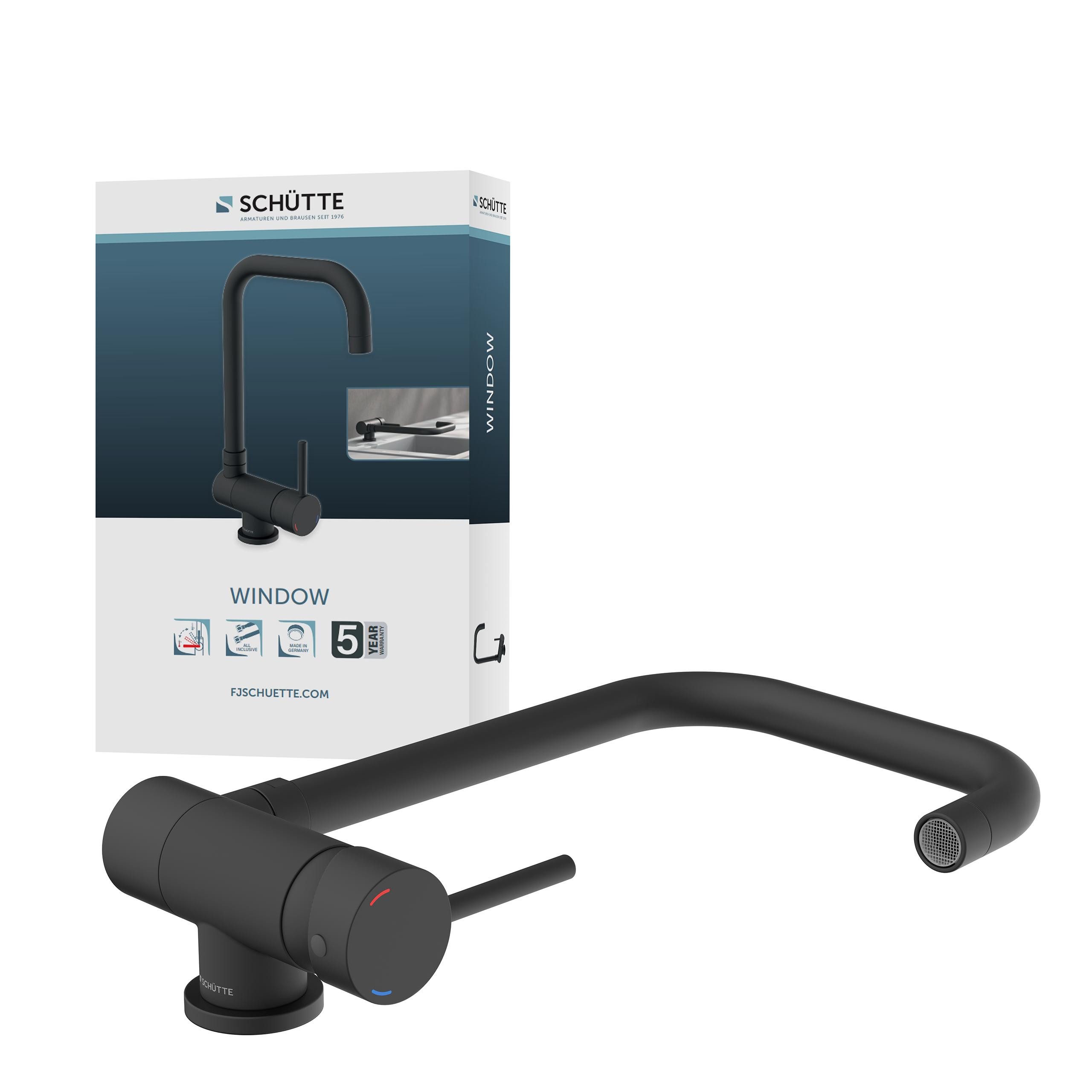Schütte Spültischarmatur WINDOW Wasserhahn Unterfenstermontage, 360° schwen günstig online kaufen